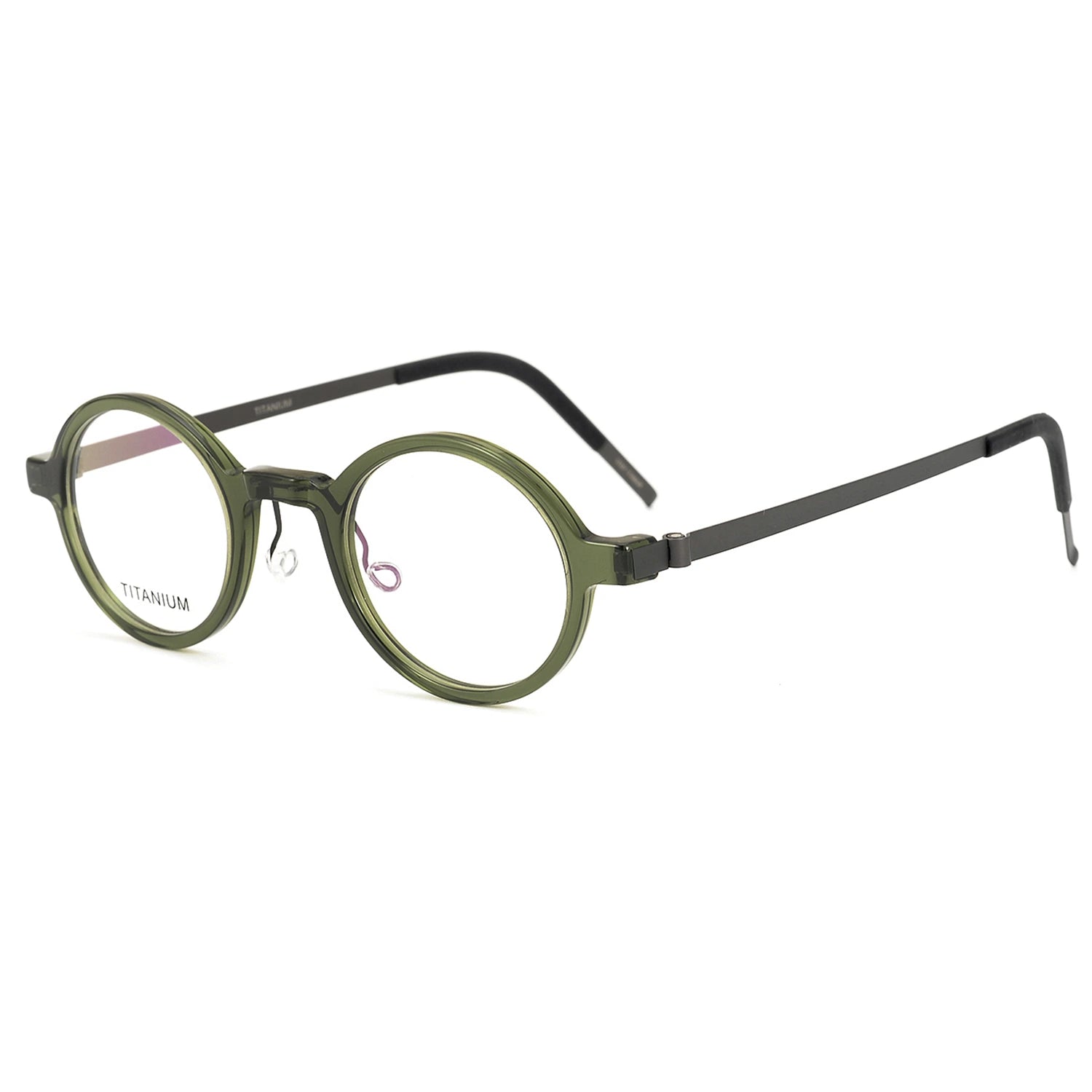 Round Glasses LE8007 - Green alternate view